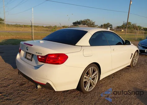 2015 BMW 435I z USA, uszkodzony, nr VIN WBA3T3C55FP939767